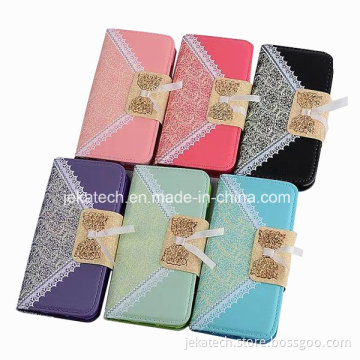 Lace Bow Leather Case for iPhone 6